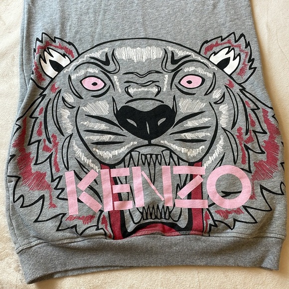 KENZO Kids Tiger Sweatshirt Dress Youth 14 Women’s Small - Picture 9 of 12